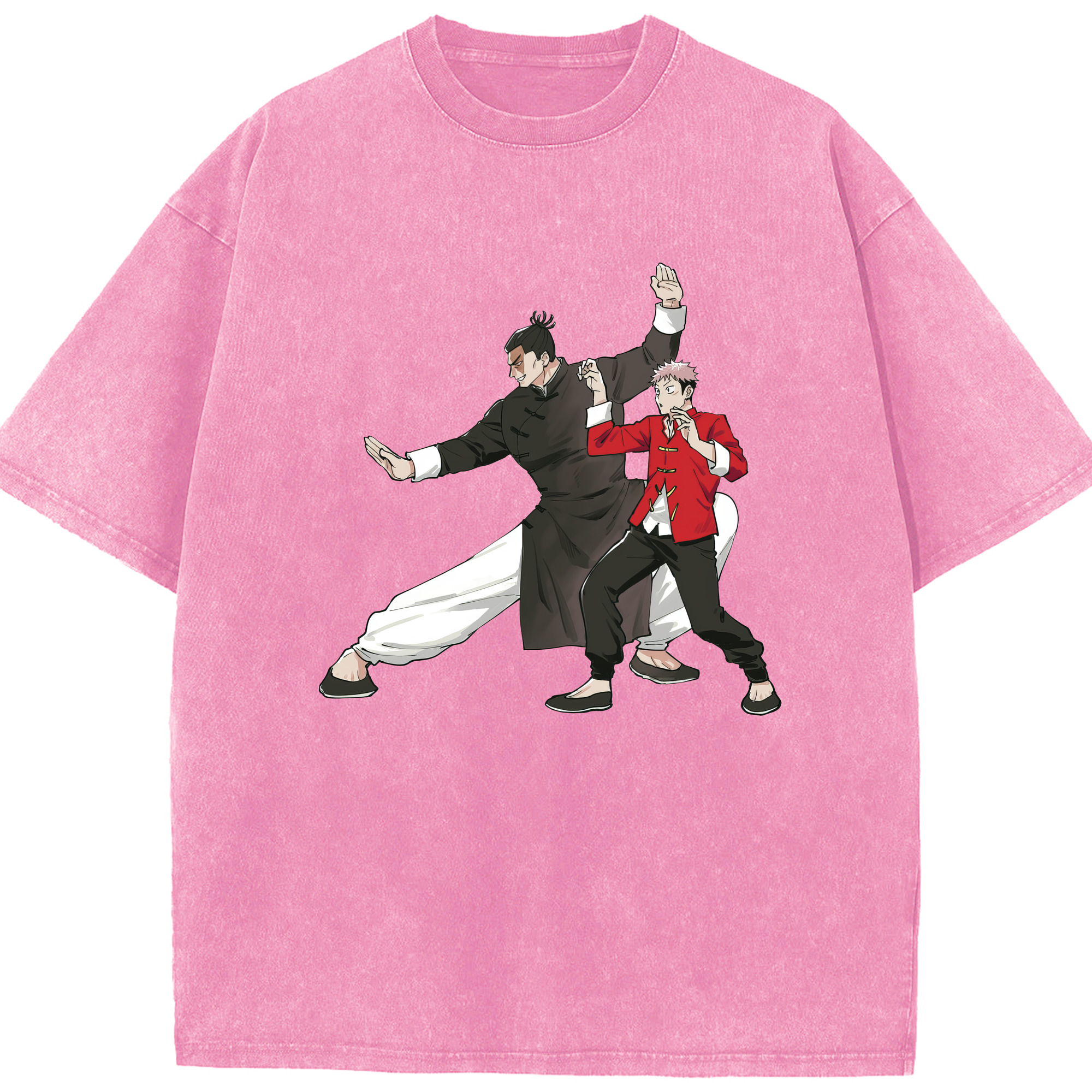 （画像用） 呪術廻戦 Jujutsu Kaisen 綿100% ヴィンテージ風 半袖Tシャツ（フロントプリント）